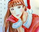 あなただけのクリスマスコスチュームを描きます クリスマスシーズン突入ですね！可愛い似顔絵描きます！ イメージ1