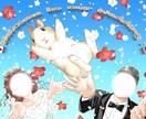 ペットと一緒のウェルカムボード作成します 大事なイベントを、ペットも一緒にお祝い！ イメージ4