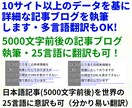 5000文字前後の詳細な記事ブログ書きます ✅10サイト以上のデータから詳細な記事ブログと25言語に翻訳 イメージ1