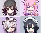アニメ調のかわいいアイコン（商用利用可）作成します SNSや配信用サムネイル、グッズなど御利用ください イメージ4