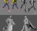 3Dモデリング ― 人物・キャラクターを制作します フィギュア、アニメーション、ゲーム用 イメージ7