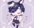 配信活動に◎淡く可愛いミニキャラ制作します 商用OK！SNSや配信V活動にぴったりなミニキャラをお手頃に イメージ4