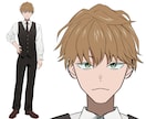 Live2D用パーツ分けイラスト制作します 女性男性どちらも対応可能な立ち絵イラストです イメージ8