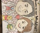 お写真を見ながら似顔絵作成します 劇画タッチからゆるーいタッチまでご希望に応じ似顔絵描きます♩ イメージ2