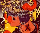 鮮やかな色合いで目を引くアイコン・イラスト描きます キャラクターの物語やモチーフをロゴや背景に落とし込みます！ イメージ1