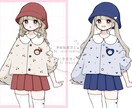 キュートなスモック風お衣装量産イラスト描きます 色を変えてワンポイントをお好きなモチーフにカスタムできます イメージ1