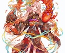 物語や世界観のある、一枚絵お描きします 和風で儚いイラストが得意です。商用利用ok イメージ3