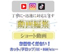 ショート動画の編集承ります ショート動画を作ってみたいという方へ！ イメージ1