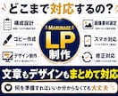 LP制作を丸投げ｜原稿・構成・デザイン対応できます 原稿・構成・デザインまで、LP制作を丸ごと代行します イメージ4