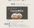 写真入り多頭ペット名刺をシンプルデザインで作ります グラフィックデザイナーにセミオーダー！両面印刷100枚送料込 イメージ2