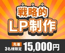 ビジネスの第一歩を応援するLP制作します ヒートマップ解析付き(１か月レポート無料) イメージ1