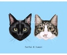 リアルかわいい猫ちゃんの正面似顔絵を描きます アイコンや記念日、愛猫との思い出を残したい方に イメージ5