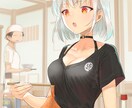 キャラクターイラスト・小説の表紙など作成します １枚絵・アイコン・キャラクターデザインなど色々承ります！ イメージ5