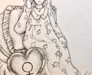タロットやオラクルカードのイラスト描きます 手描き風の優しいイラスト。オリジナルカード作成用にも。 イメージ2
