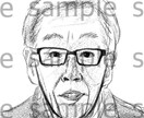 ミニサイズの色紙に似顔絵を描きます 【色紙郵送OK】デジタルにも対応しています！ イメージ1