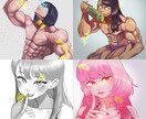 かっこいい、可愛いイラストを制作いたします 限りなく理想に近いイラストを！ イメージ3