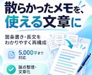 散らかったメモ・長文を「使える文章」に再構成します 箇条書き・思考メモ・まとまらない長文を整理します イメージ1