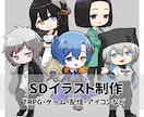アニメ塗りのミニキャラを描きます SNSアイコンやグッズ制作にどうぞ イメージ1