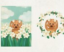うちの子｜デジタル手描き似顔絵｜ペット肖像画｜ます 犬・猫・虹の橋の子、どんな子でも大歓迎です！ イメージ5