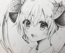 イラストオーダー　鉛筆画かきますます あなたの好きなキャラクター鉛筆画で色紙に絵をかきます イメージ4