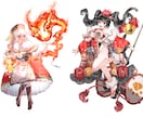 キャラクターの制作(人外可)致します ゲームキャラクターの制作、IRIAMで使う立ち絵の制作します イメージ1