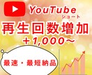 YouTubeショート＋1,000回増やします ✨最速・最短✨再生回数＋1000回増えるまで拡大します イメージ1