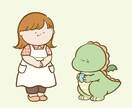 動物や野菜などゆるくてかわいいイラスト描きます 商用利用可！子ども向けデザインにぴったり イメージ6