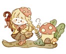 ゆるふわなイラスト描きます 最短即日で絵本のようなゆるいイラストお描きします イメージ1