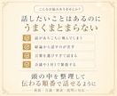 頭の中を整理して伝わる話し方に整えます 説明・スピーチ・雑談・会議・面接対応のクセ診断とトレーニング イメージ2