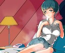 女の子のイラスト描きます お望みのキャラをお望みのシュチュエーションで イメージ2