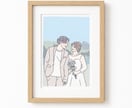 シンプルでおしゃれな似顔絵イラストをお描きします インテリアに馴染むイラストを高画質データでお届けします イメージ4