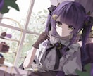 世界観のある厚塗り風のイラストを制作します SNSアイコン、一枚絵、サムネイルイラストなど イメージ1