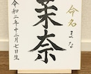 命名書をお書きします 色紙に命名書を筆文字でお書きします イメージ1