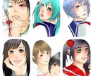 アニキャラ、漫画キャラ、似顔絵可能。アイコン描きます(^^) イメージ1