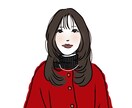 シンプルでおしゃれなアイコンイラストを描きます 美容師が描くおしゃれな髪型のイラスト イメージ3