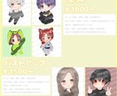 可愛い瞳と透明感あるかわいいミニキャラを作成します SNSでのアイコンでも使える。グッズにも使えます イメージ2