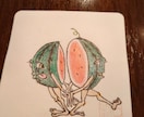 キモかわいいキャラクター描いています フルーツや野菜などをキモかわいいキャラクターに描いています。 イメージ4