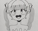 シンプルで可愛いボールペン画描きます 可愛いイラストを現役美大生が短時間でお届けします！ イメージ2