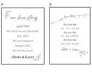 記念日ボード2種類からお選びいただけます 海外で人気ミニマル系 our love story イメージ1