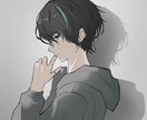 男性キャラクターのアイコン描きます シンプルなタッチで、カッコいい切れ目の男性を描きます。 イメージ1