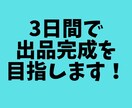 3日間で完成‼︎ココナラ出品サポートします とにかく時間がないアナタヘ。手間を省いて最短で、ココナラ出品 イメージ4