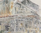 思い出の風景や建物を水彩スケッチとして残します [公募展受賞]そこでスケッチしたかのような空気感で形にします イメージ3