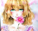 SNSアイコンなどにイラスト描きます ふんわり・やわらか女の子イラスト中心 イメージ1