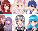 アイコンに使えるかわいいイラストを制作いたします シンプルだけどキラキラしててかわいいお目目が特徴です♡ イメージ1