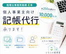 個人事業主向け｜お任せOKな記帳代行承ります 丸投げOK｜税理士事務所勤務｜丁寧でわかりやすい記帳代行 イメージ1