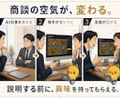 あなた専用の“話題になるAI社員オフィス”作ります 見せた瞬間、会話が動く。AI活用が伝わる会社の動く名刺 イメージ4