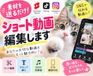 ショート動画を見やすく編集します 素材を送るだけ！縦型ショートを丁寧に仕上げます イメージ1
