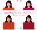 ココナラ【PRO認定】が似合う色を診断します ２０年の実績&２０００名の診断★丁寧に診断します イメージ4