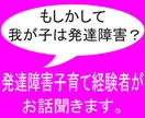 発達障害グレーゾーンの子育て経験者が悩みを聞きます 我が子は発達障害？グレーゾーン？と悩んでいたらお話聞きます イメージ1