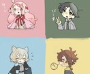 可愛らしいデフォルメ絵をお手軽価格で提供します ゆるタッチのデフォルメキャラクターイラスト イメージ1